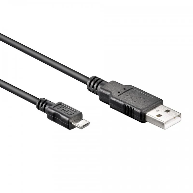Cavo Goobay da USB 2.0 a Micro USB maschio/maschio da 1,8 m Nero - immagine 1