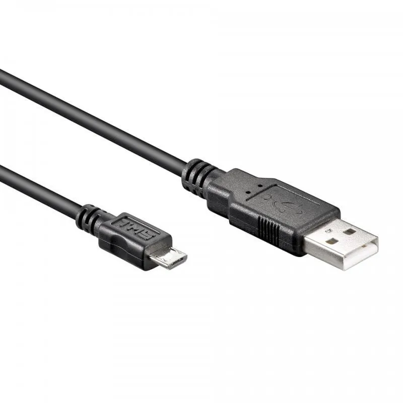 Cavo Goobay da USB 2.0 a Micro USB maschio/maschio da 15 cm Nero - immagine 1