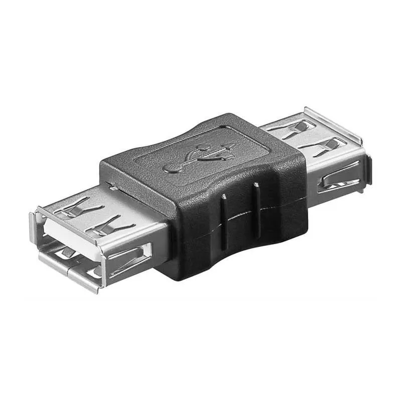 Adattatore Goobay USB 2.0 femmina/femmina nero - immagine 1