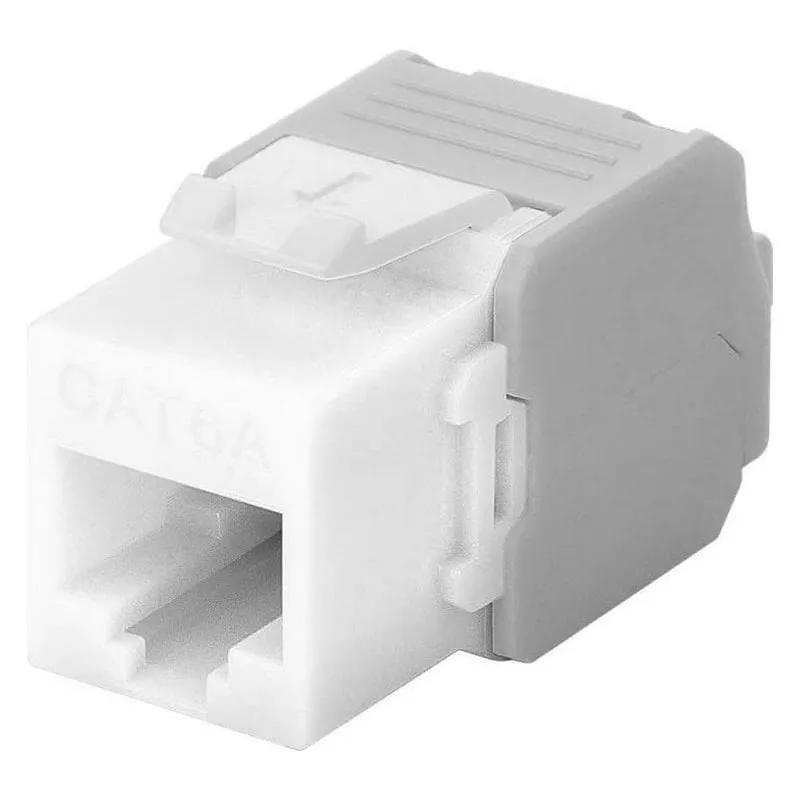 Connettore Goobay Keystone RJ45 a TIA 568A/B Cat 6A UTP Bianco - immagine 1