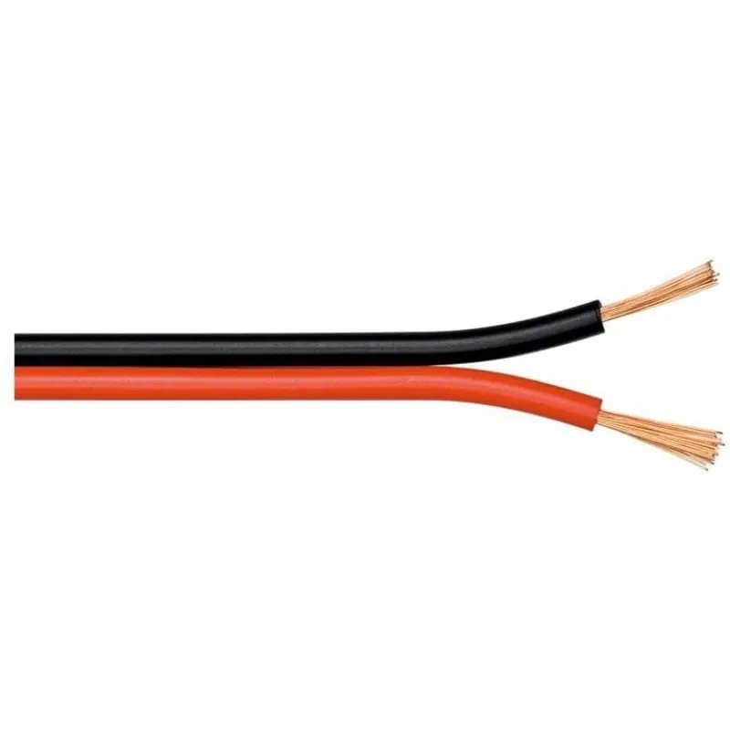 Cavo per altoparlanti Goobay 2x0,75 mm 100 m Rosso/Nero - immagine 1