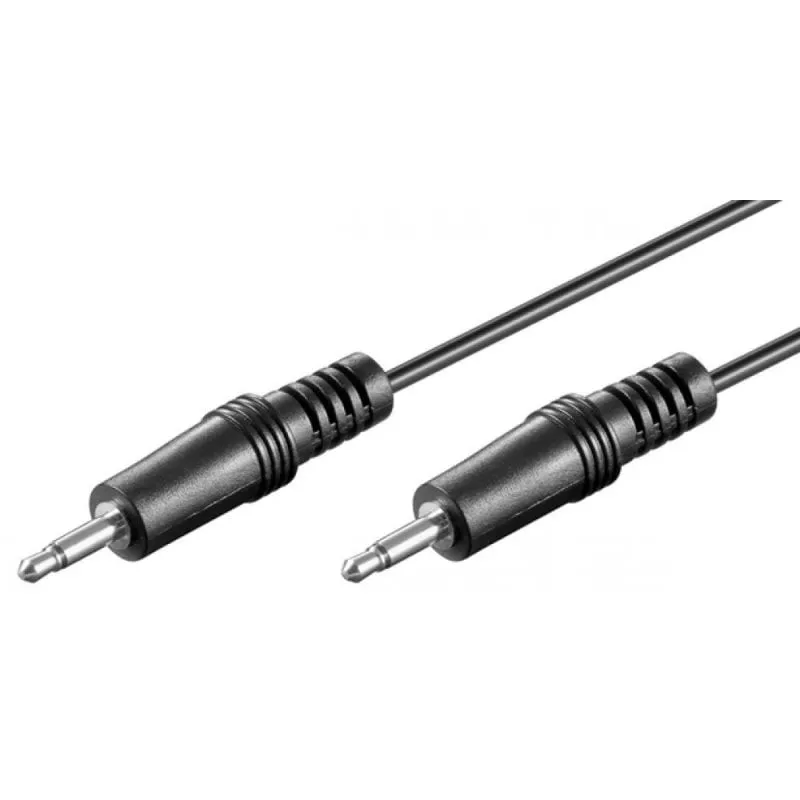 Cavo audio stereo Goobay Jack 3,5 mm maschio/maschio 1,5 m Nero - immagine 1