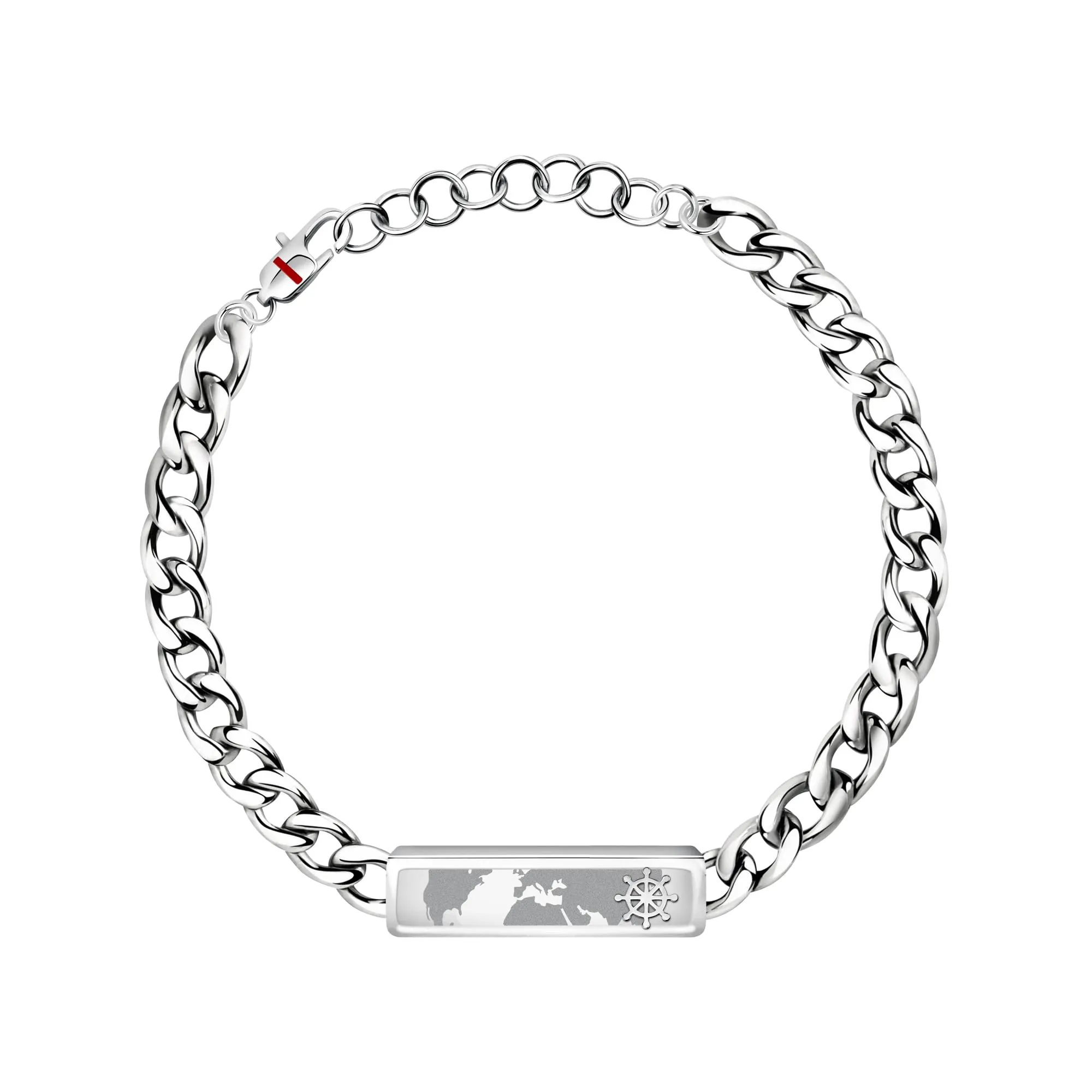 Sector No Limits Bracciale da uomo, collezione marina, in acciaio inox, SAGJ18, 22 cm, acciaio inossidabile - immagine 1