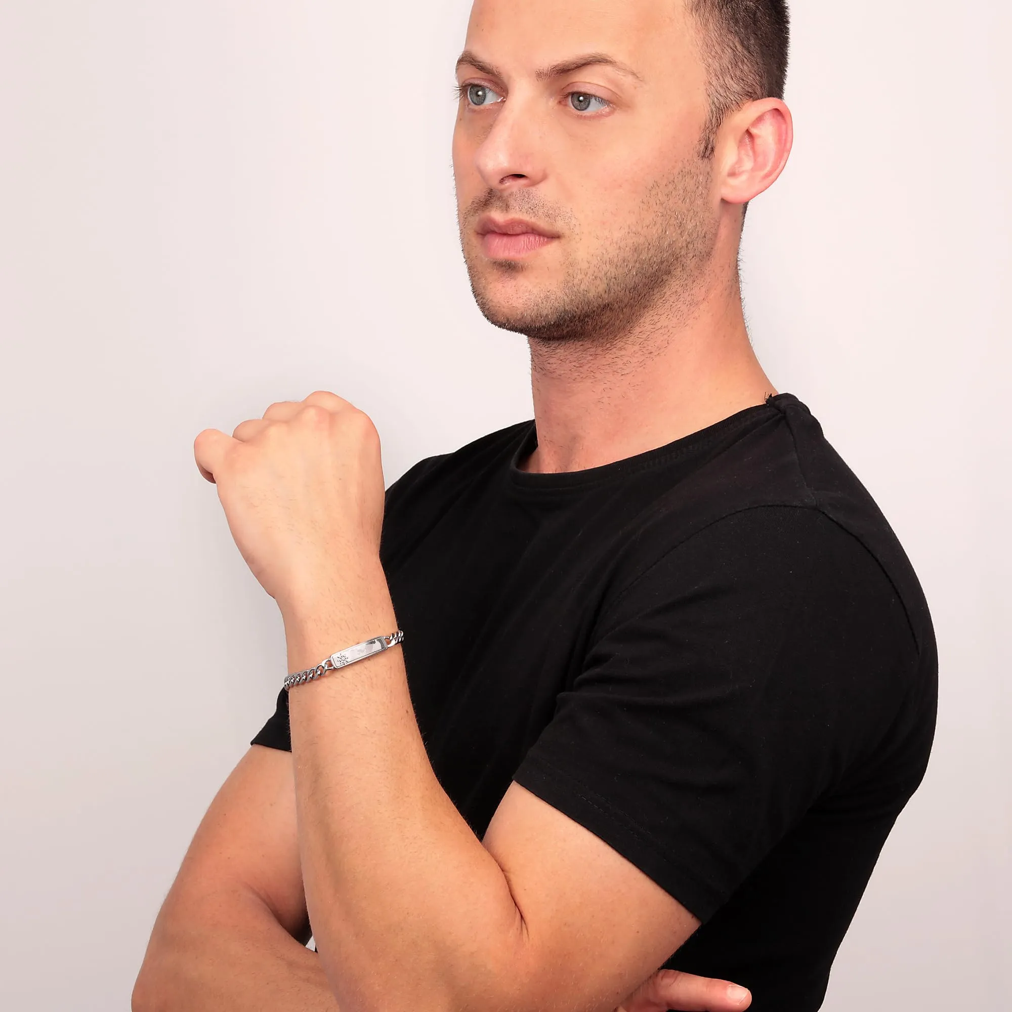 Sector No Limits Bracciale da uomo, collezione marina, in acciaio inox, SAGJ18, 22 cm, acciaio inossidabile - immagine 4