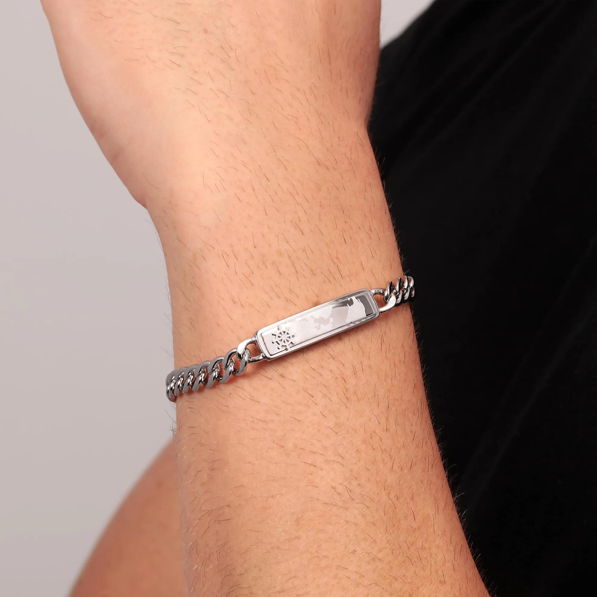 Sector No Limits Bracciale da uomo, collezione marina, in acciaio inox, SAGJ18, 22 cm, acciaio inossidabile - immagine 5