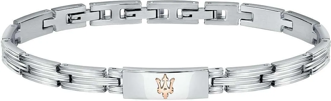 Maserati Jewels Bracciale Uomo, in Acciaio, PVD Oro rosa - JM121ATK12 - immagine 4