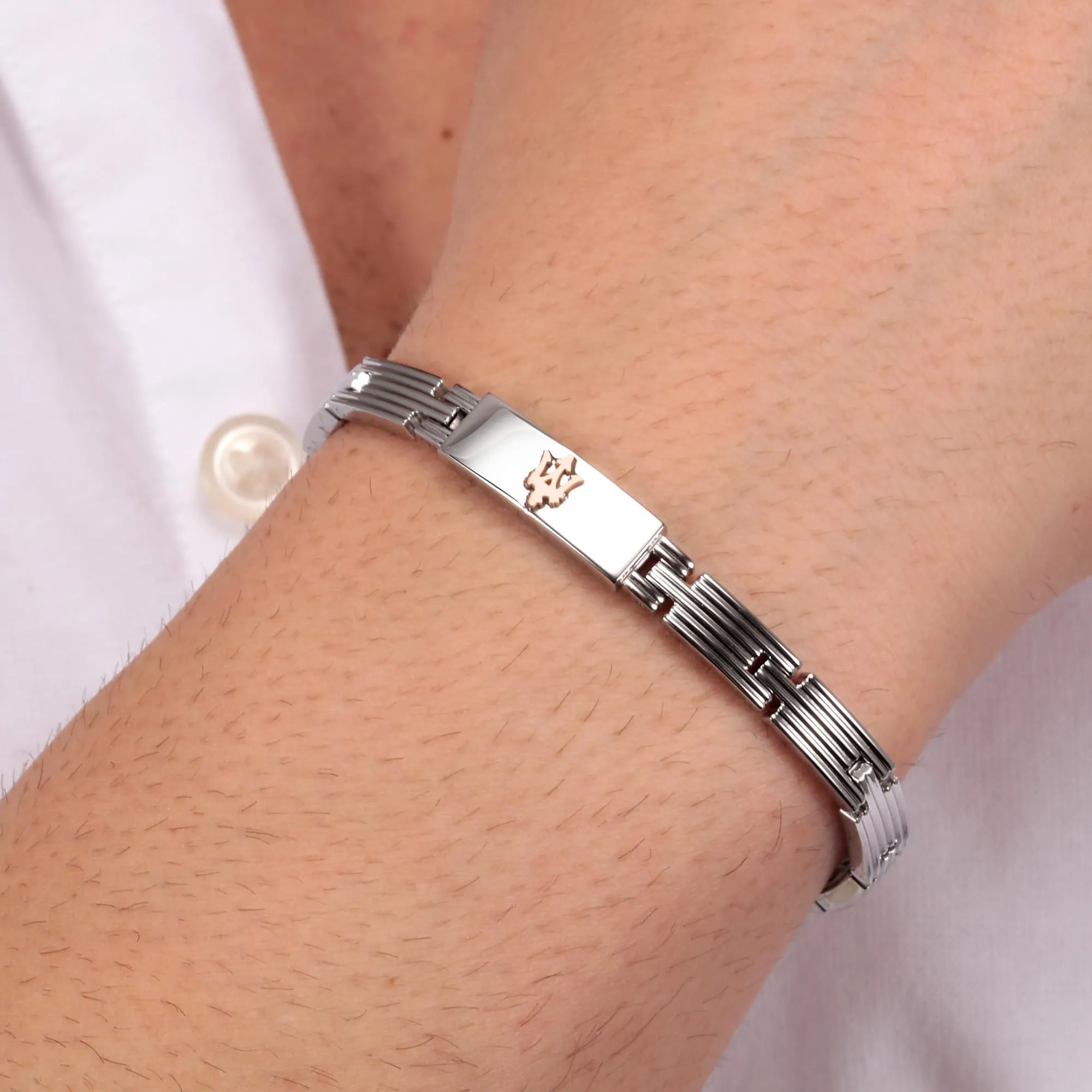 Maserati Jewels Bracciale Uomo, in Acciaio, PVD Oro rosa - JM121ATK12 - immagine 6