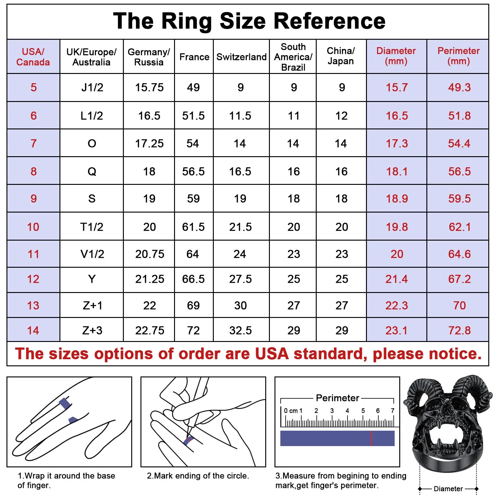 FaithHeart Satana Pentagramma Anello Uomo Pentacolo Invertito Anello Satanico in Rilievo Anello Argento Oro Gotico Hiphop Punk Misura IT 14-27 Regalo Compleanno Coppie - immagine 6