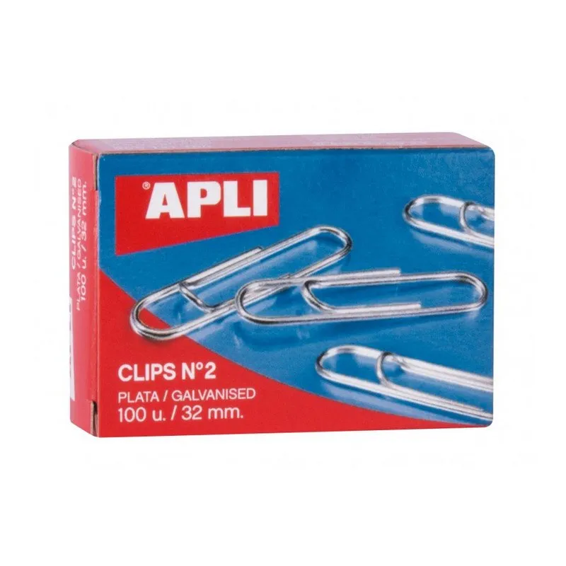 Clip Apli Argento Numero 2 32mm 100 Unità - immagine 1
