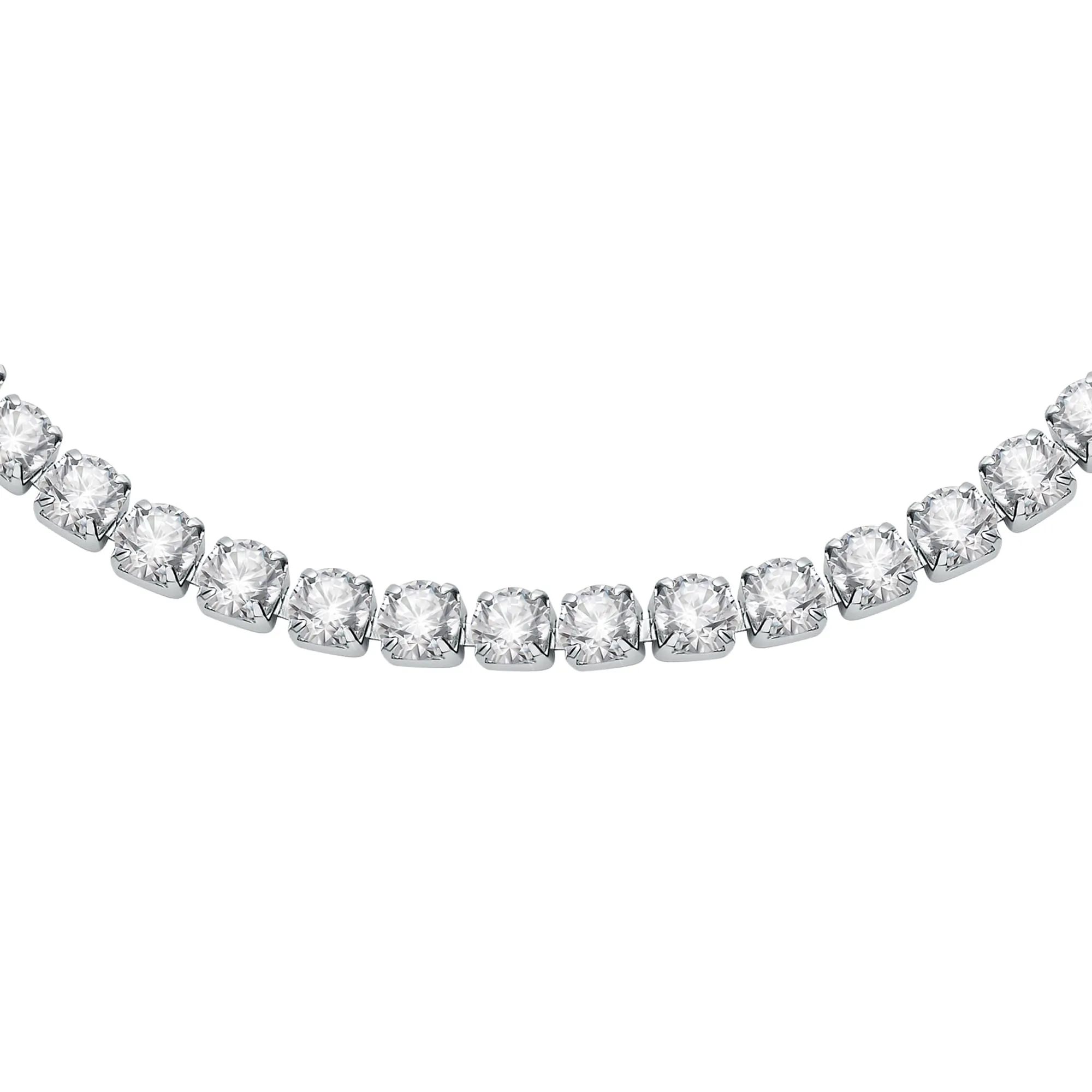 SECTOR Bracciale Polseira, Tennis, AÇO Prate. E Cristal Prate,22 CM SANN46 Marca - immagine 2