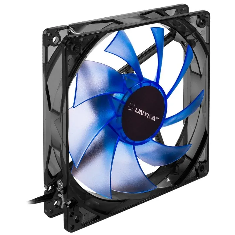 Ventola Unykach 120x120mm LED Blu - immagine 1