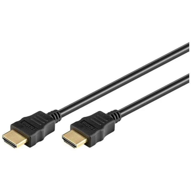 Cavo Ethernet Goobay HDMI 1.4 maschio/maschio 0,5 m Nero - immagine 1
