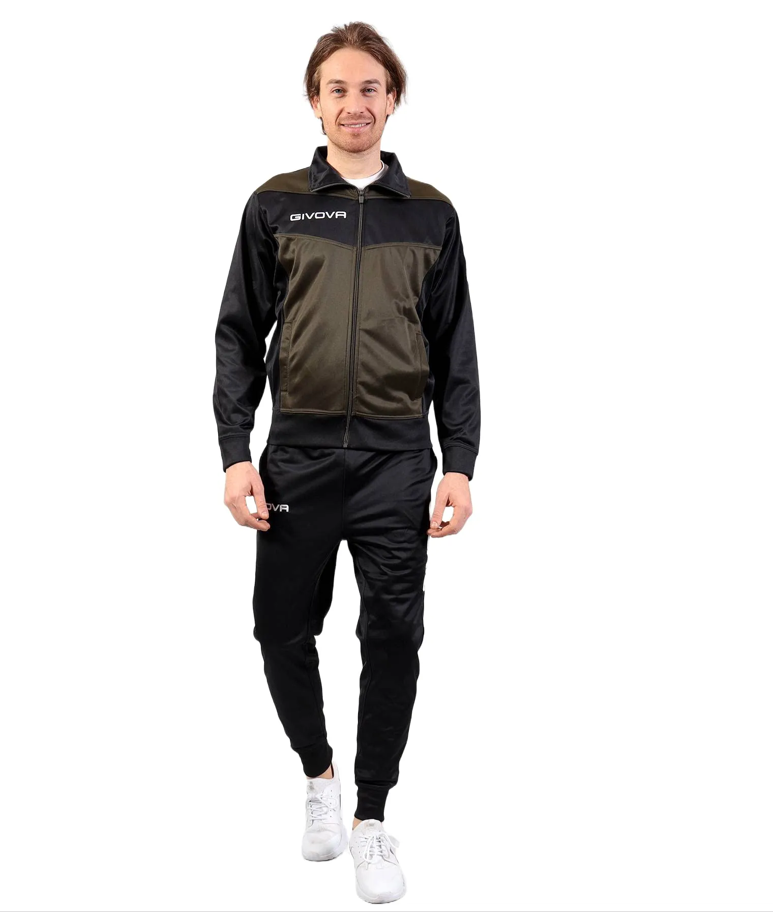 GIVOVA TUTA VISA TRIACETATO 4S VERDE MILITARE/NERO Tg. 3XL - immagine 1