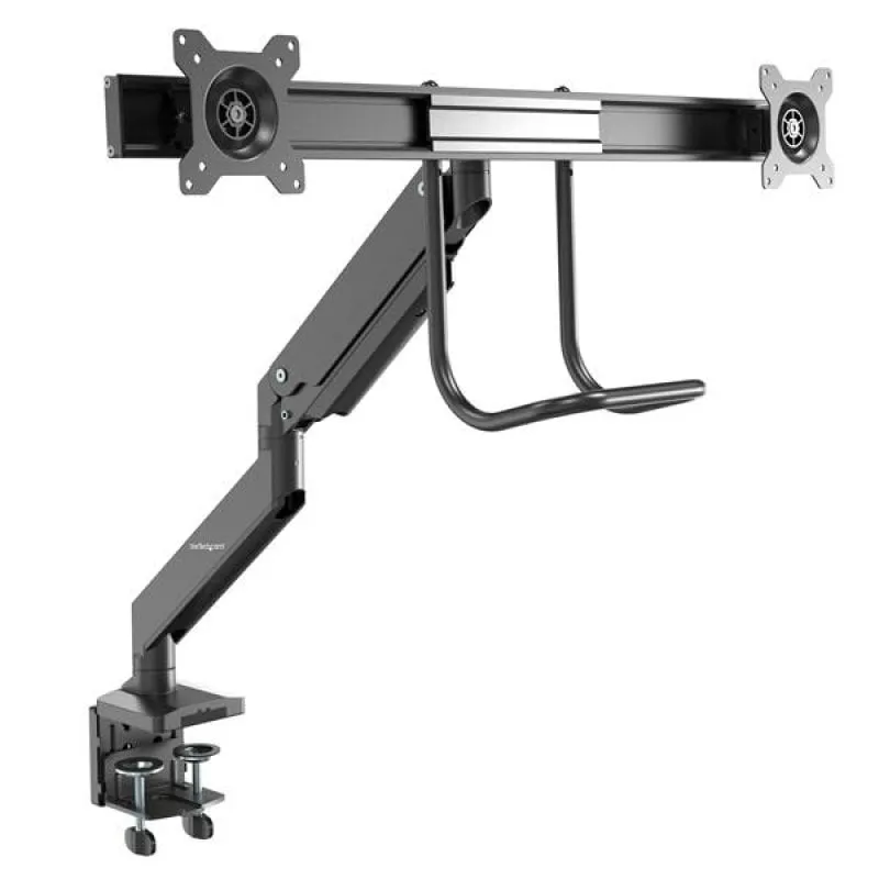 StarTech.com Staffa per due monitor - Alta resistenza - Montaggio con morsetto da scrivania/passacavo - immagine 1