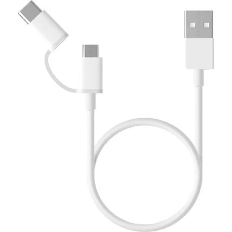 Cavo Xiaomi con adattatore da MicroUSB a USB-C 30 cm - immagine 1