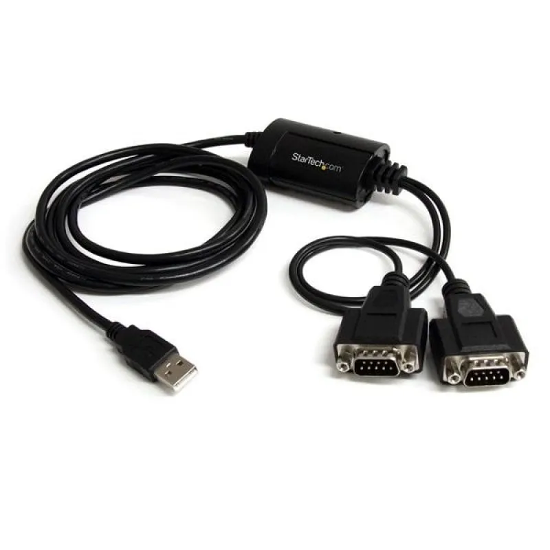 StarTech.com Cavo adattatore RS-232 USB FTDI a seriale 2 porta, con interfaccia COM - immagine 1