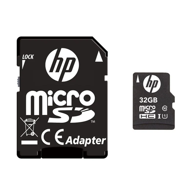 HP mi210 32 GB MicroSDHC UHS-I U1 Classe 10 + adattatore - immagine 1
