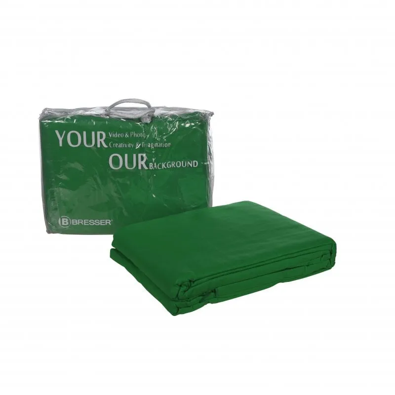 Fondale in tessuto Bresser Y-9 Chroma Green 4x6m - immagine 1