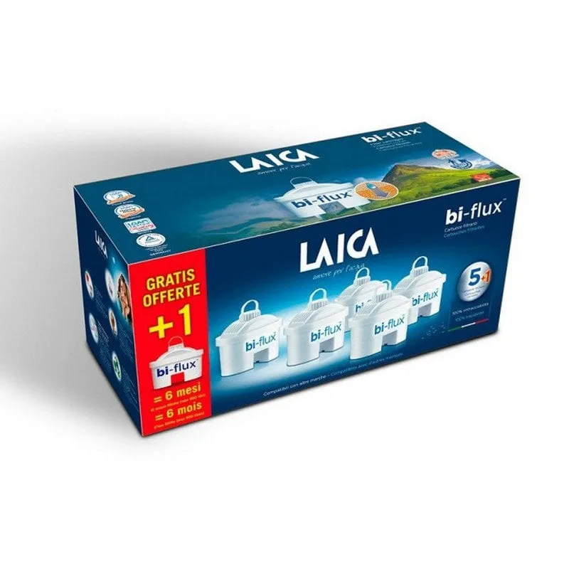 Laica Bi-flux Pack 6 Filtri per Caraffe Filtranti Laica - immagine 1
