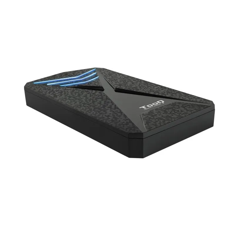 TooQ TQE-2550BL Custodia esterna per giochi con LED blu 2,5" SATA3 USB 3.0/3.1 Gen1 - immagine 1
