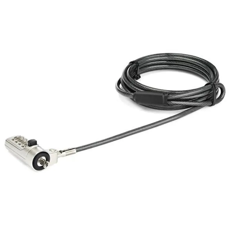 StarTech.com Lucchetto Combinazione per Portatile - Cavo di Sicurezza a 4 cifre per slot-lock - immagine 1
