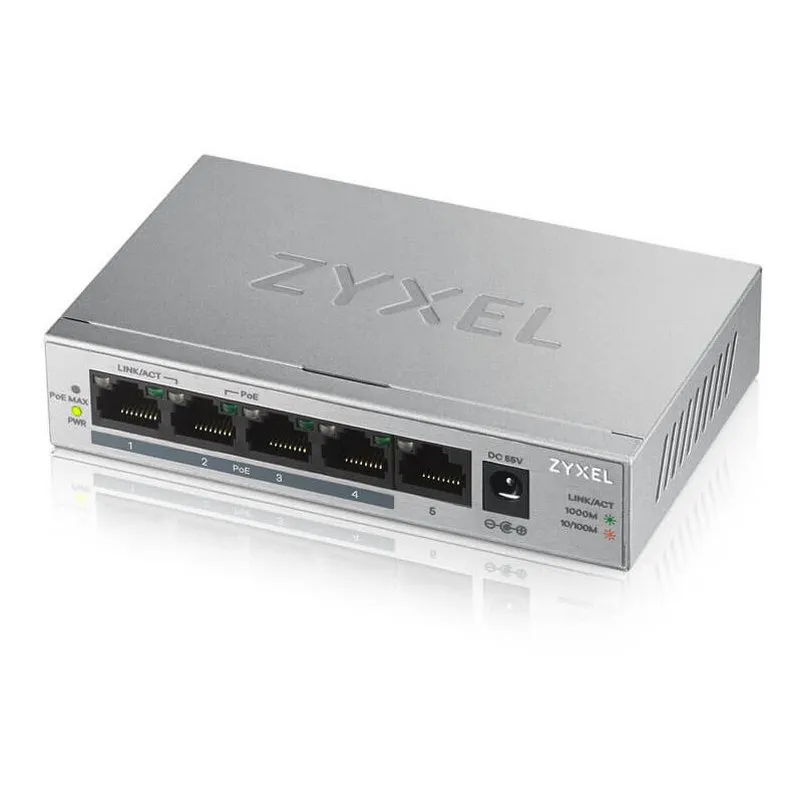Zyxel GS1005HP Switch 5 porte Gigabit PoE+ - immagine 1