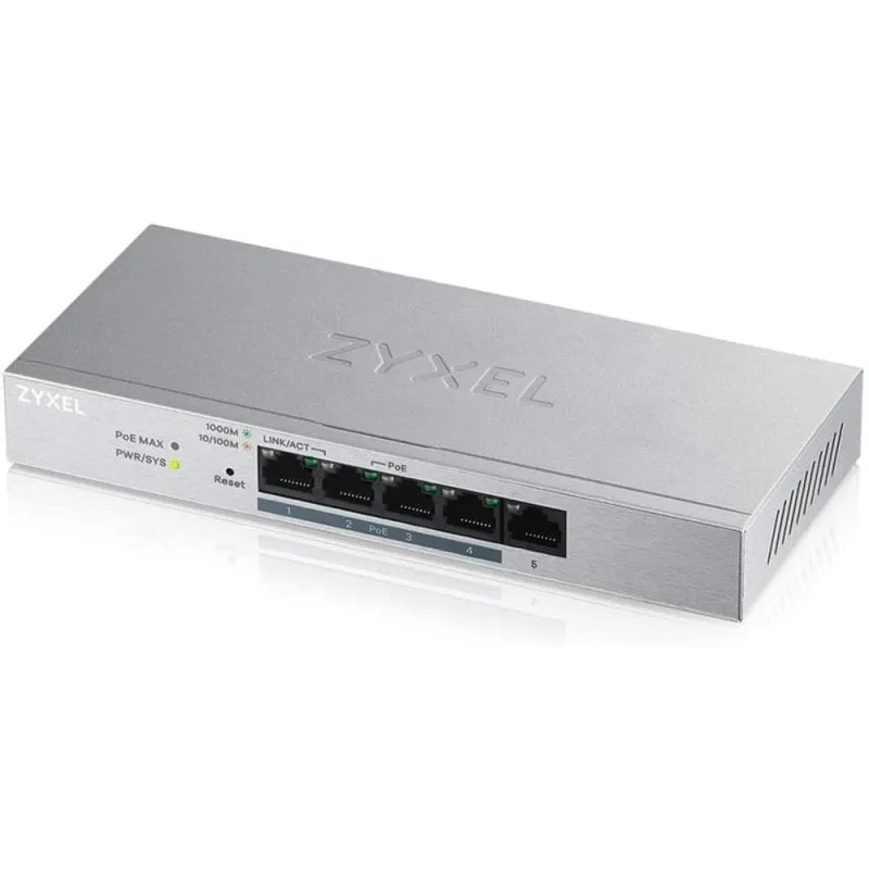 Switch gestito Zyxel GS1200-5HP v2 5 porte PoE Gigabit Ethernet - immagine 1