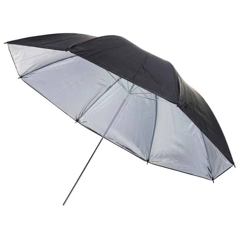 Ombrello riflettente Bresser BR-BS110 Argento/Nero 110 cm - immagine 1