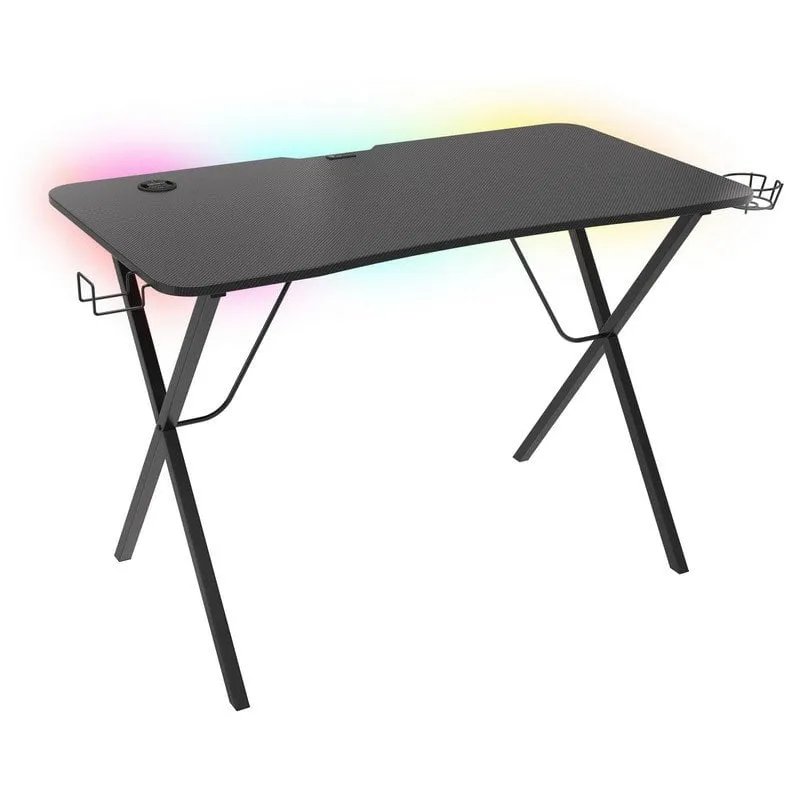 Tavolo da gioco nero Genesis Holm 200 RGB - immagine 1