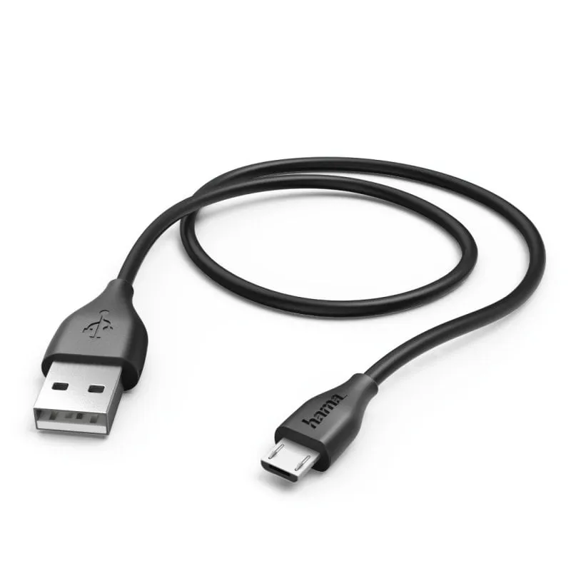 Cavo Hama USB 2.0 A a Micro USB B maschio/maschio 1,4 m Nero - immagine 1