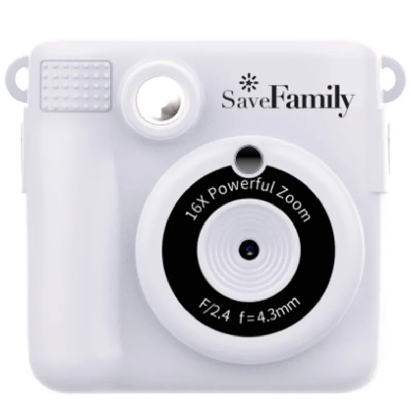 SaveFamilyCam Stampa fotocamera istantanea bianco per bambini - immagine 1