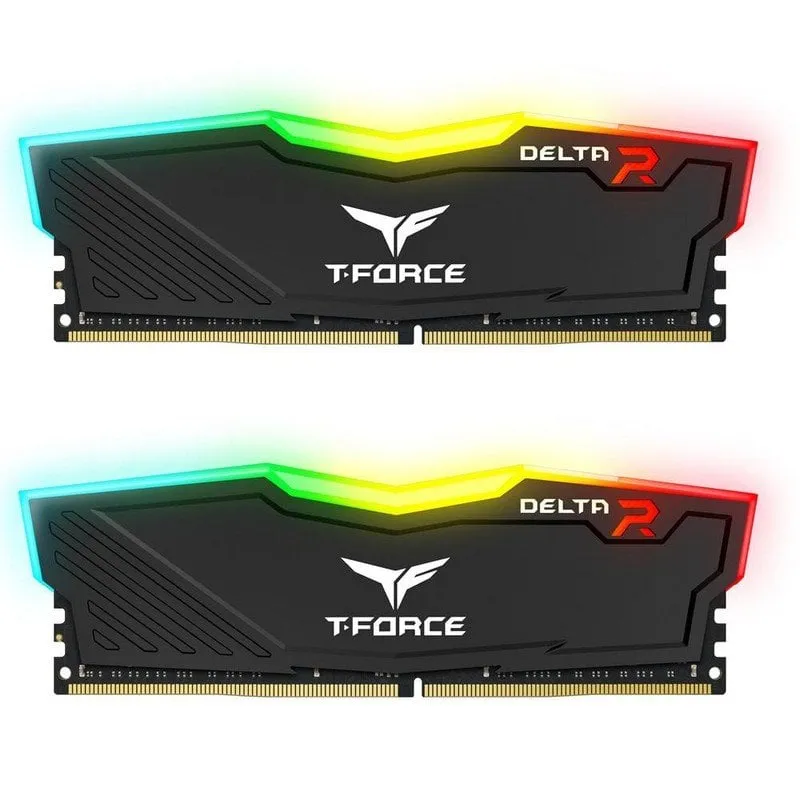 Team Group T-Force Delta RGB DDR4 3600 MHz PC4-28800 16 GB 2x8 GB CL18 Nero - immagine 1