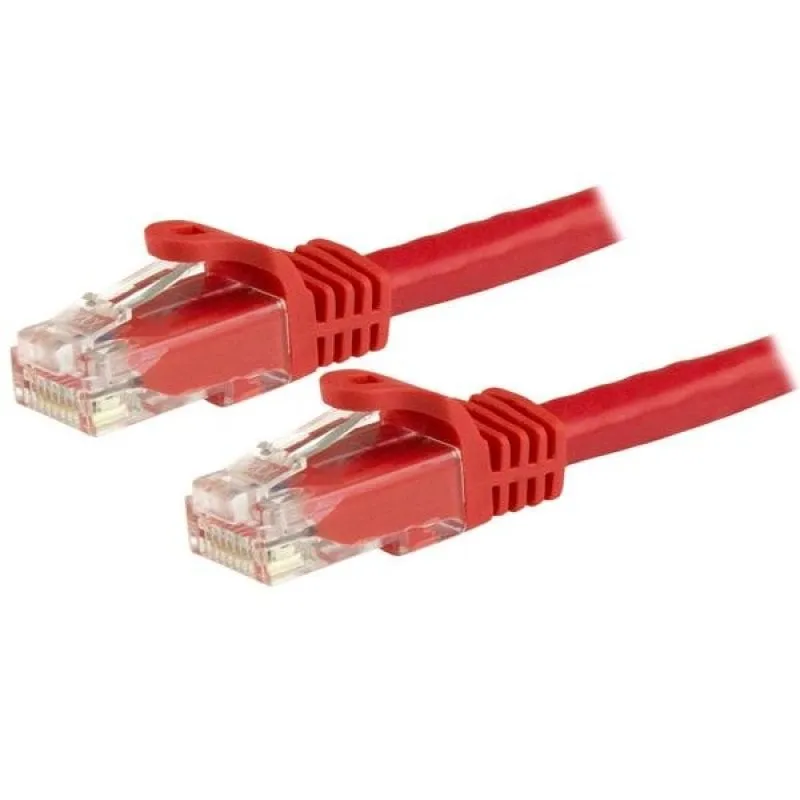 StarTech.com Cavo patch CAT6 da 7,5 m - Filo di rame al 100% - Connettore antistrappo - Rosso - immagine 1