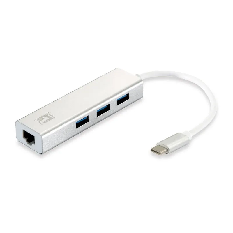 Adattatore di rete Gigabit USB-C di livello uno + HUB USB 3.2 - immagine 1