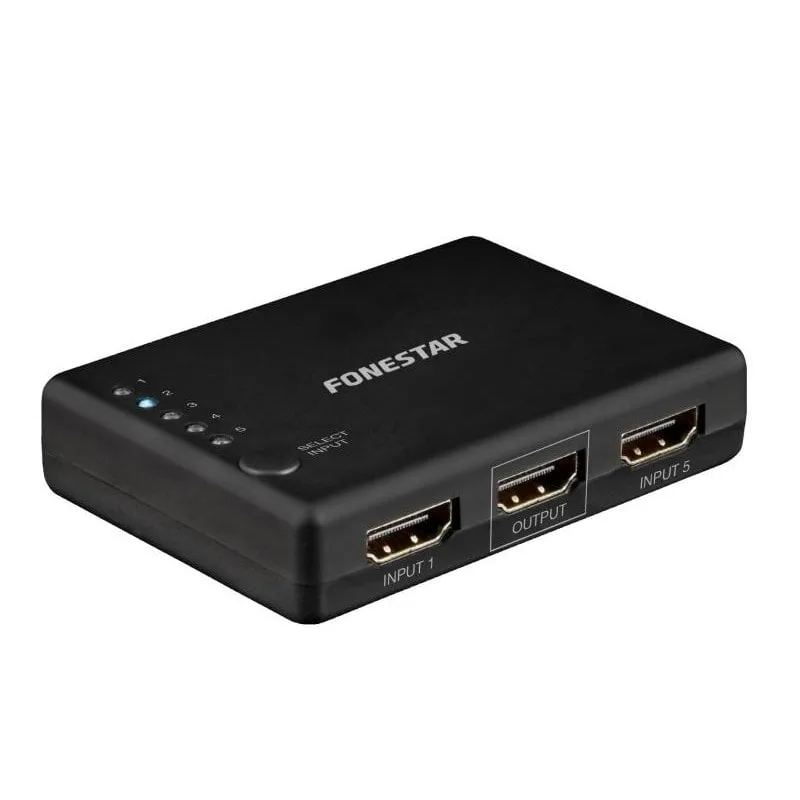 Fonestar FO-22SW51 Switch HDMI 5x1 4K 60Hz con telecomando - immagine 1