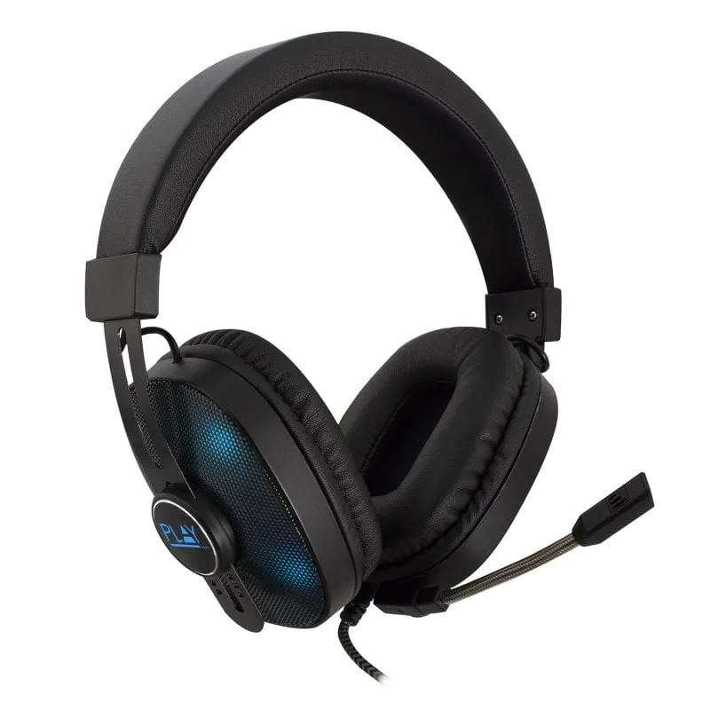Ewent Play PL3321 Auricolare Cablato A Padiglione Giocare Nero - immagine 1