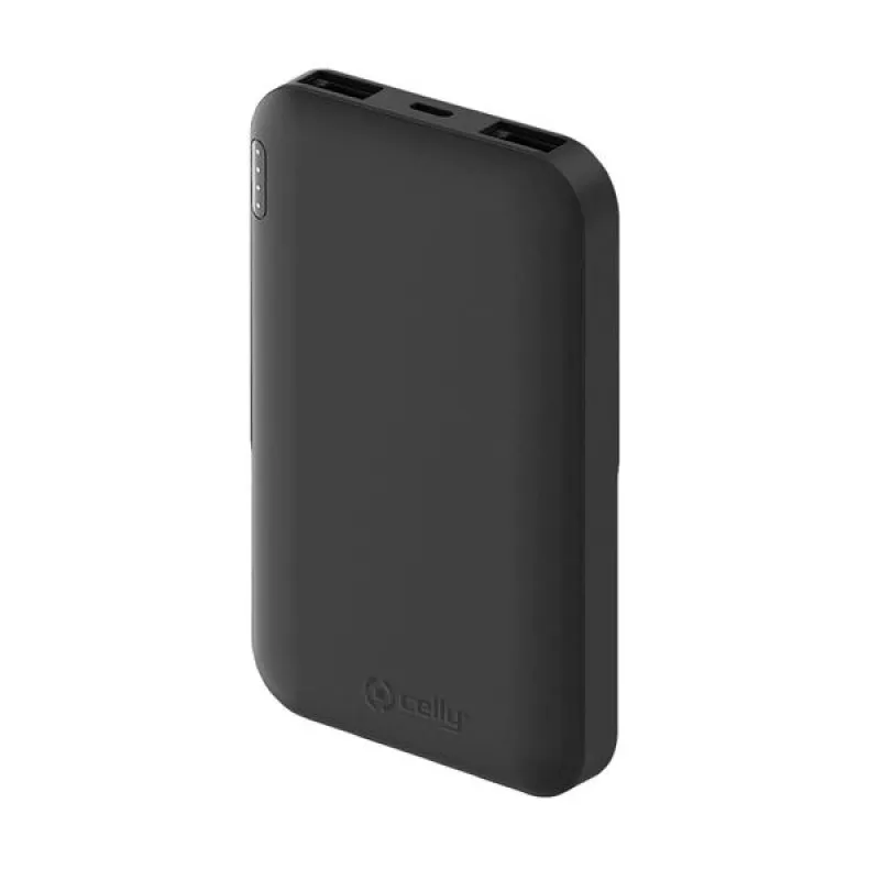 Celly Powerbank 5000mAh 5A 2,4V 2x USB Nero - immagine 1