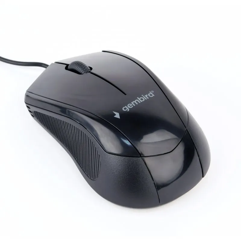 Mouse ottico Gembird MUS-3B-02 1000 DPI Nero - immagine 1