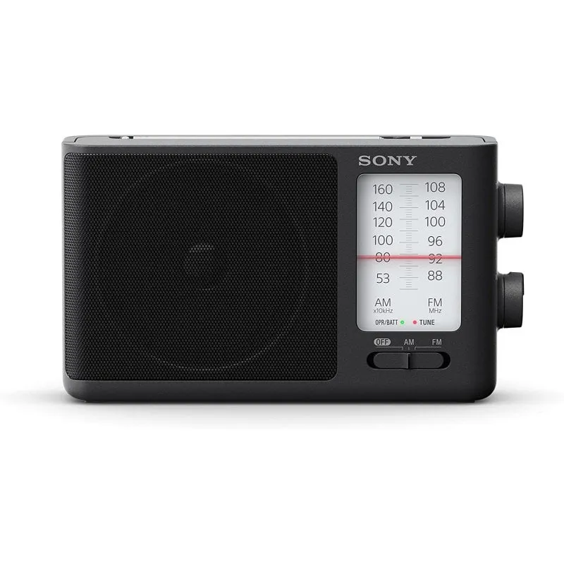 Radio analogica AM/FM nera Sony ICF-506 - immagine 1