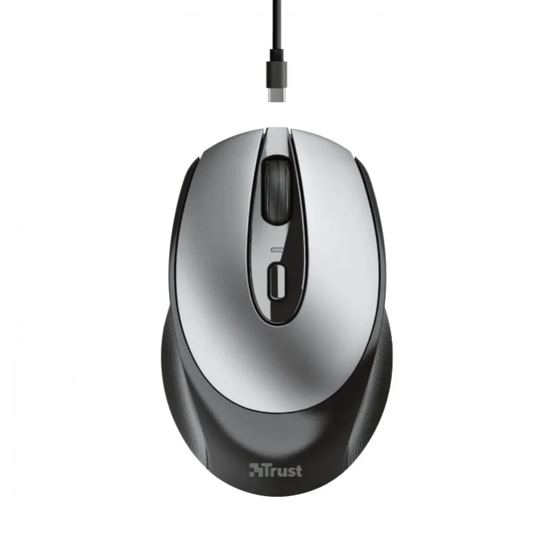 Trust Zaya mouse Ambidestro RF Wireless Ottico 1600 DPI Grigio - immagine 1