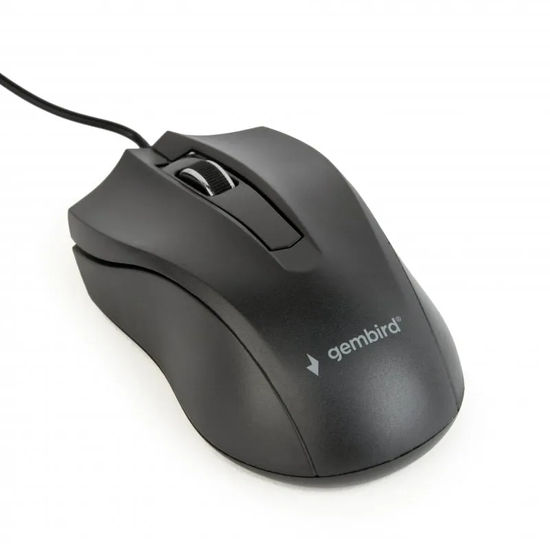 Gembird MUS-3B-01 Mouse ottico 1000 DPI Nero - immagine 1
