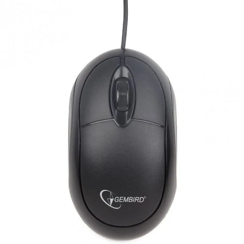 Gembird MUS-U-01 Mouse ottico ambidestro 1000 DPI Nero - immagine 1