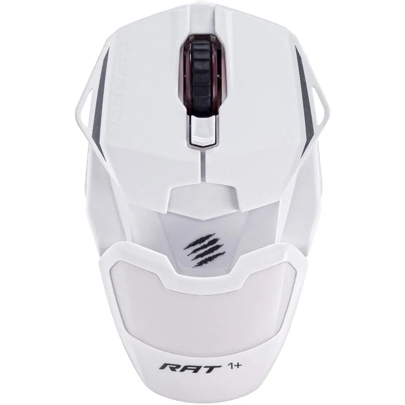 Mouse Mad Catz RAT 1+ Gaming Cablato 2000 DPI Bianco Ambidestro Ultralight - immagine 1