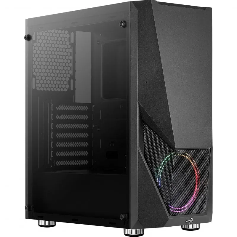 Aerocool Zauron Vetro temperato USB 3.1 RGB Nero - immagine 1