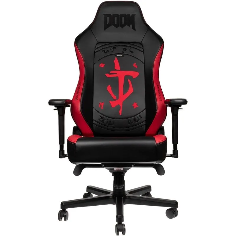 Sedia da gaming Noblechairs Hero Doom Edition nera/rossa - immagine 1