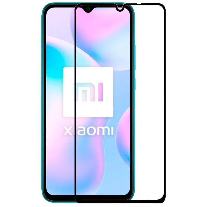 Fantastica protezione per schermo in vetro temperato per Xiaomi Redmi 9A/9AT Full 3D nera - immagine 1