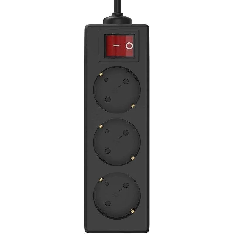 Multipresa Garza 3 prese Schuko con interruttore 3 m protezione bambini - immagine 1