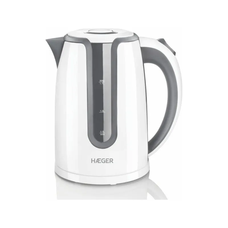 Bollitore elettrico caldo Haeger 1,7 L 2200 W Bianco/Grigio - immagine 1