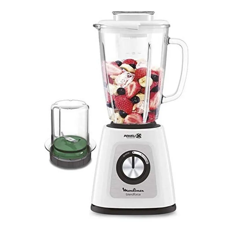 Moulinex Blendforce LM436110 Frullatore in vetro da 800 W + accessorio tritatutto - immagine 1