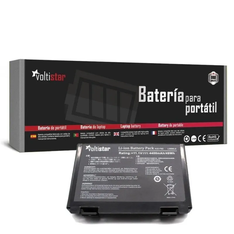 Batteria Voltistar per Asus P50/P81/K70/X65/X70/X5D/X5E/X5C/X5J/X8B/X8D/K40IJ/K40IN - immagine 1